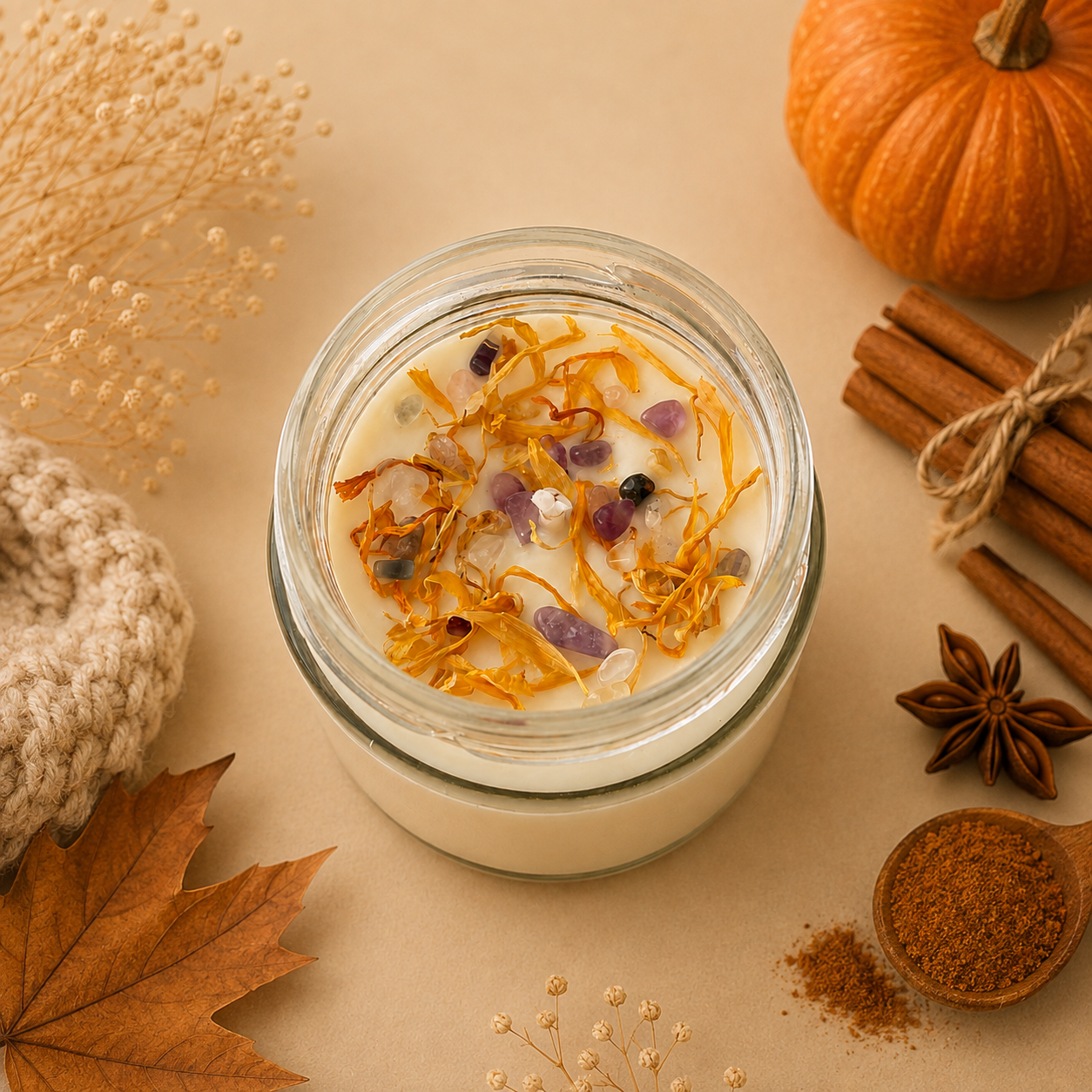 PUMPKIN SPICE – Vela Artesanal 250ml | Otoño